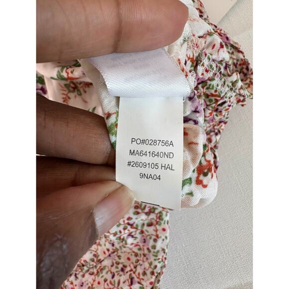 New Directions Top Women’s Blouse XL Floral Sheer Spring Summer Boho Cottagecore - Picture 7 of 11